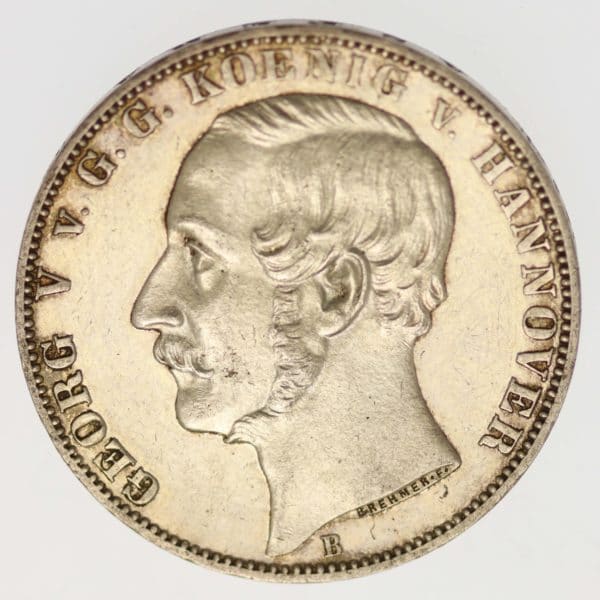 altdeutschland-deutsche-silbermuenzen - Hannover Georg V. Vereinstaler 1865