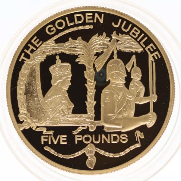 grossbritannien - Guernsey Elisabeth II. 5 Pounds 2002 Piedfort