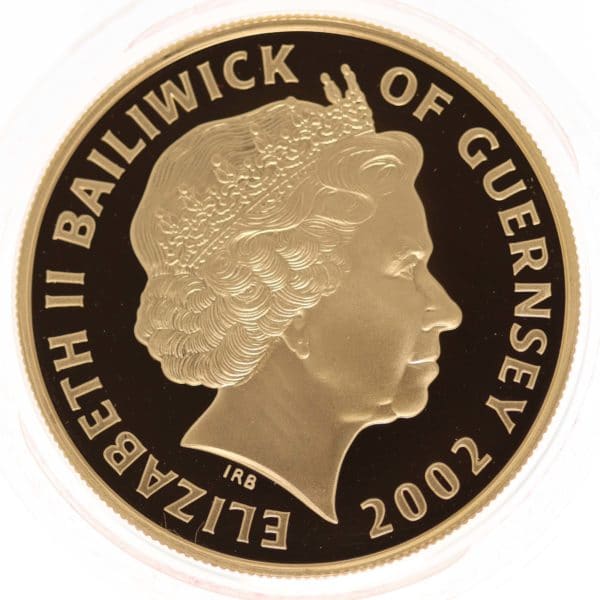 grossbritannien - Guernsey Elisabeth II. 5 Pounds 2002 Piedfort