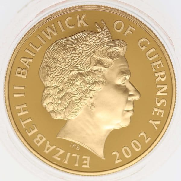 grossbritannien - Guernsey Elisabeth II. 5 Pounds 2002 Piedfort
