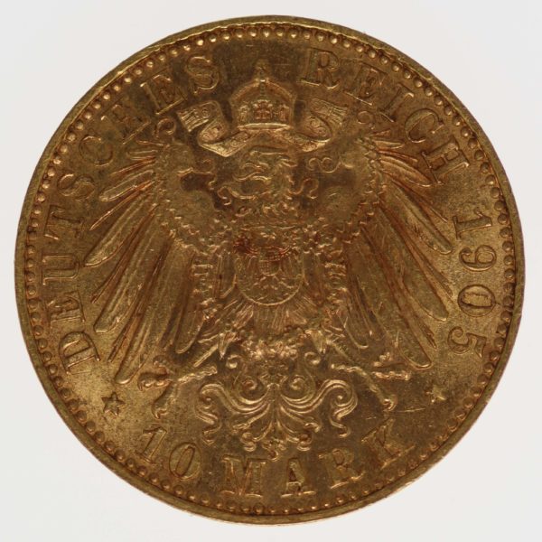 deutsches-kaiserreich-ab-1871 - Sachsen Friedrich August 10 Mark 1905