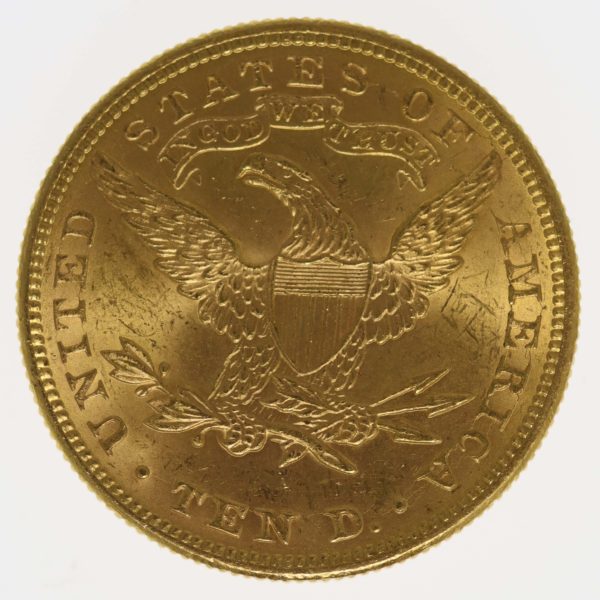 usa - USA 10 Dollars 1895 Liberty / Kopf