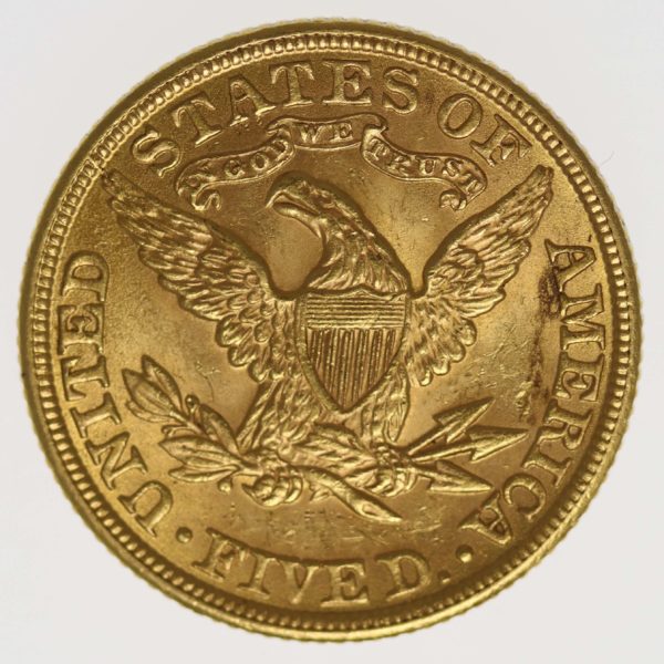 usa - USA 5 Dollars 1901 Liberty / Kopf