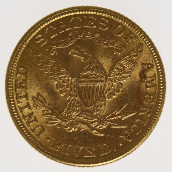 usa - USA 5 Dollars 1901 Liberty / Kopf