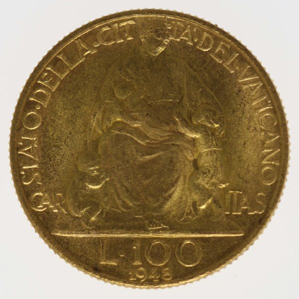 vatikan - Vatikan Pius XII. 100 Lire 1948