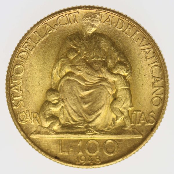vatikan - Vatikan Pius XII. 100 Lire 1948