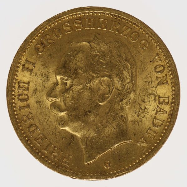 deutsches-kaiserreich-ab-1871 - Baden Friedrich II. 20 Mark 1913