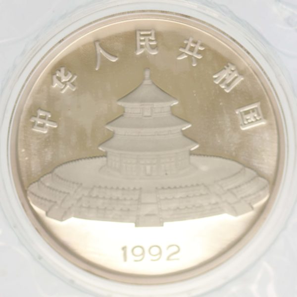 china-silbermuenzen-uebrige-welt - China Panda 50 Yuan 1992 5 Unzen