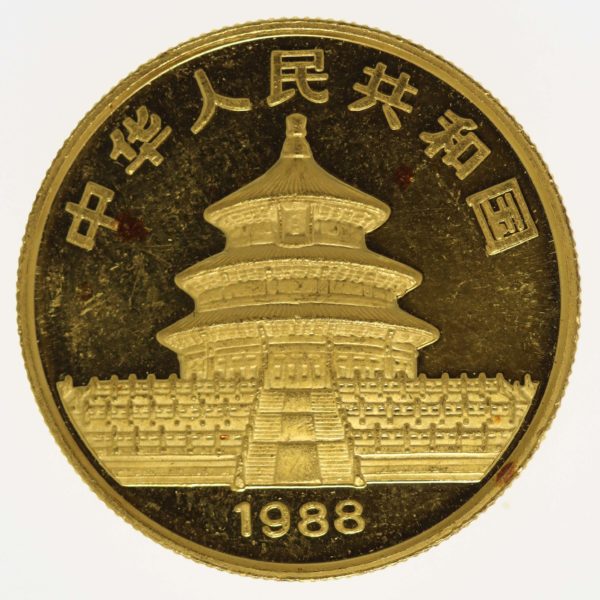 china - China Panda 50 Yuan 1988 1/2 Unze