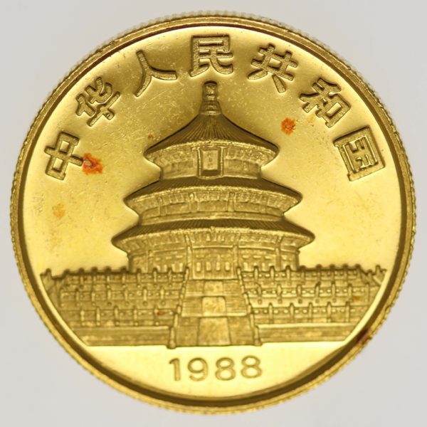 china - China Panda 50 Yuan 1988 1/2 Unze