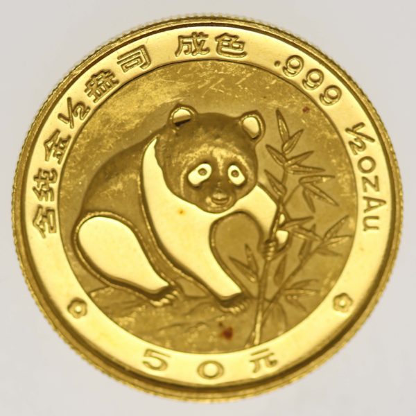 china - China Panda 50 Yuan 1988 1/2 Unze