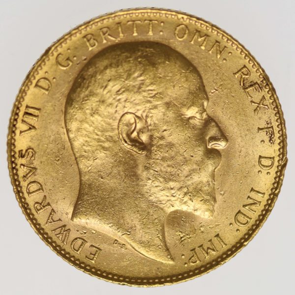 grossbritannien - Großbritannien Edward VII. Sovereign 1908