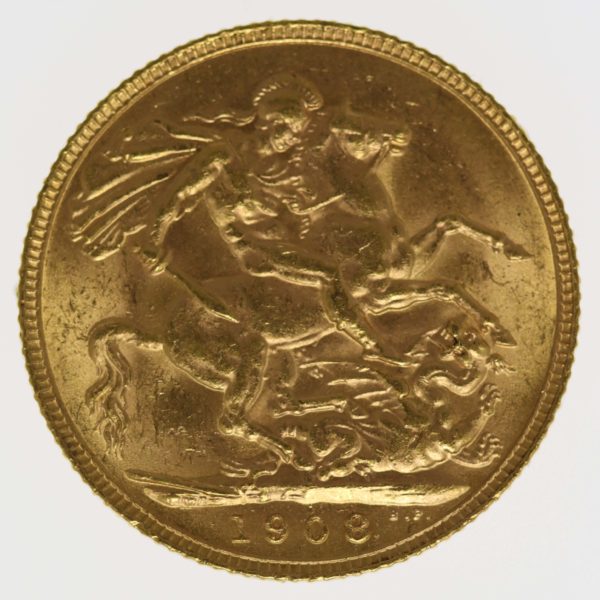grossbritannien - Großbritannien Edward VII. Sovereign 1908