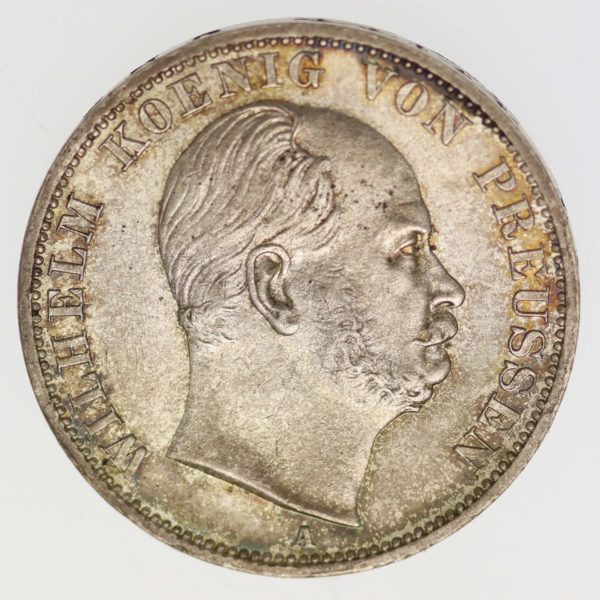altdeutschland-deutsche-silbermuenzen - Preussen Wilhelm I. Vereinstaler 1867 A