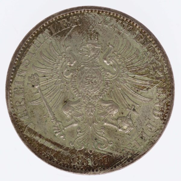 altdeutschland-deutsche-silbermuenzen - Preussen Wilhelm I. Vereinstaler 1867 A