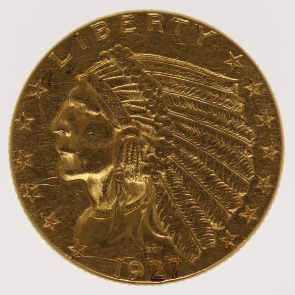 usa - USA 2,5 Dollars 1927 Indianer