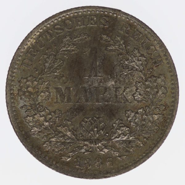 deutsches-kaiserreich-ab-1871-deutsche-silbermuenzen - 1 Mark 1886 D