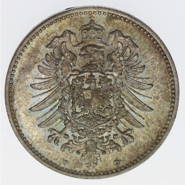 deutsches-kaiserreich-ab-1871-deutsche-silbermuenzen - 1 Mark 1886 D