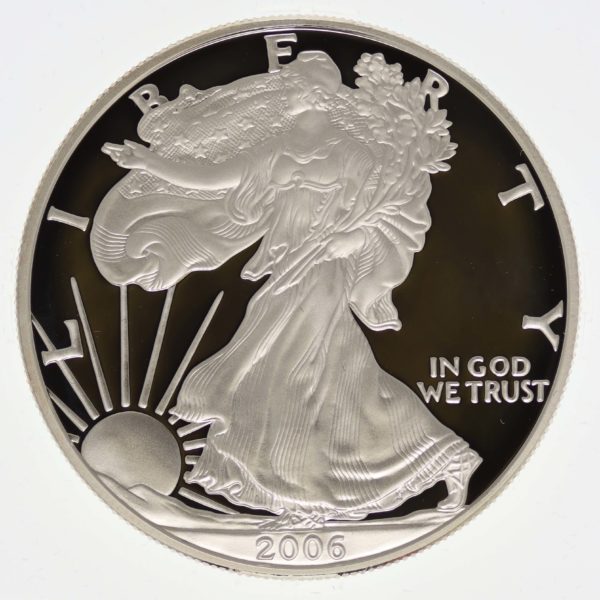 usa-silbermuenzen-uebrige-welt - USA Dollar 2006 American Eagle