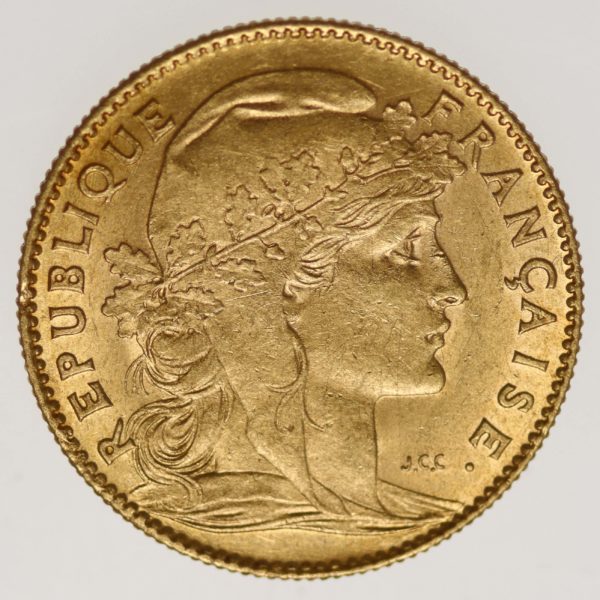 frankreich - Frankreich 10 Francs 1901 Marianne