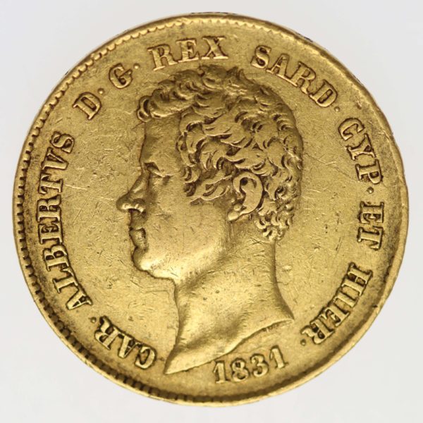 italien - Italien Sardinien Karl Albert 20 Lire 1831