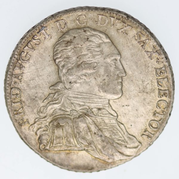 altdeutschland-deutsche-silbermuenzen - Sachsen Friedrich August III. Taler 1793 I.E.C.