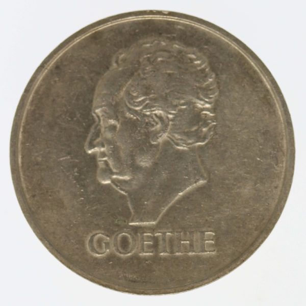 weimarer-republik-deutsche-silbermuenzen - Weimarer Republik 3 Reichsmark 1932 D Goethe