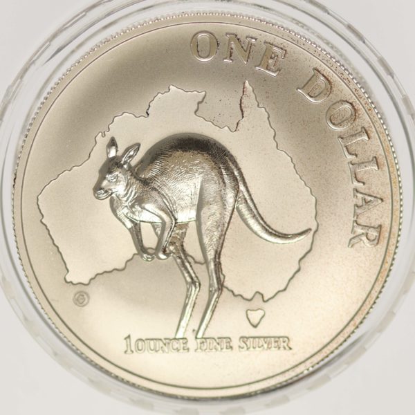australien-silbermuenzen-uebrige-welt - Australien RAM 1 Dollar 2000 Känguru