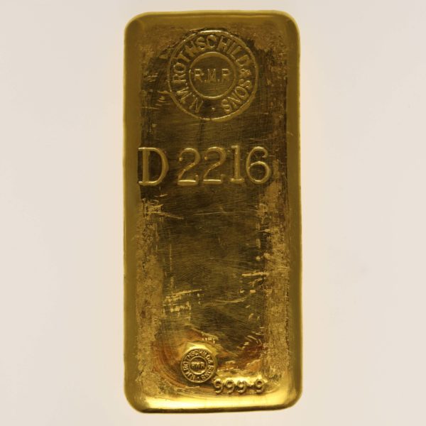 goldbarren - Goldbarren 1000 Gramm Großbritannien N.M. Rothschild & Sons Limited