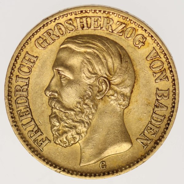 deutsches-kaiserreich-ab-1871 - Baden Friedrich I. 20 Mark 1894