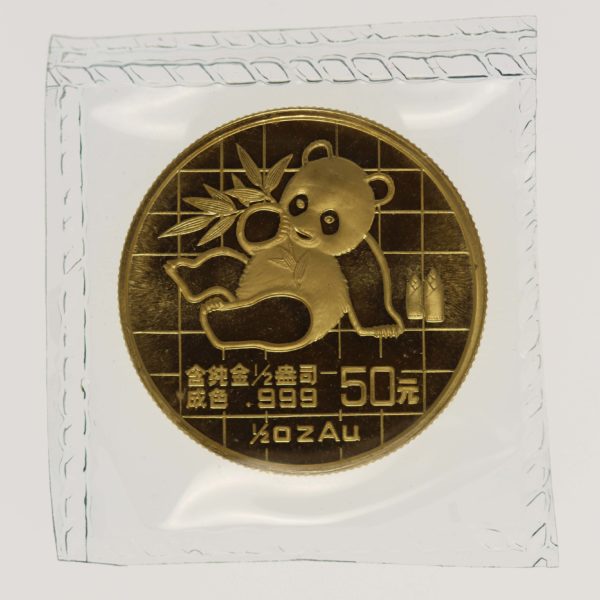 china - China Panda 50 Yuan 1989 1/2 Unze