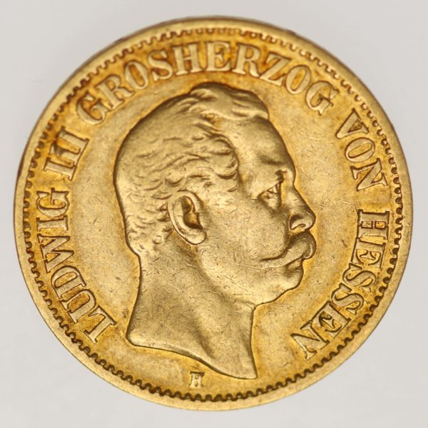 deutsches-kaiserreich-ab-1871 - Hessen Ludwig III. 10 Mark 1872