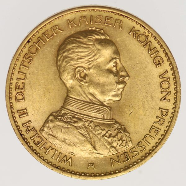 deutsches-kaiserreich-ab-1871 - Preussen Wilhelm II. 20 Mark 1913 A