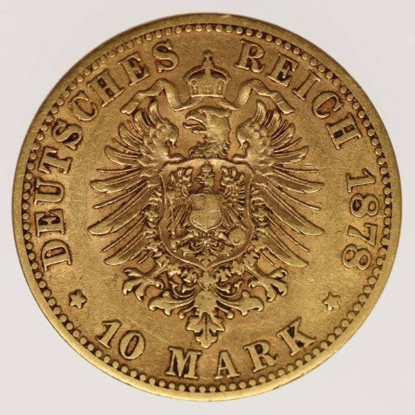 deutsches-kaiserreich-ab-1871 - Sachsen Albert 10 Mark 1878