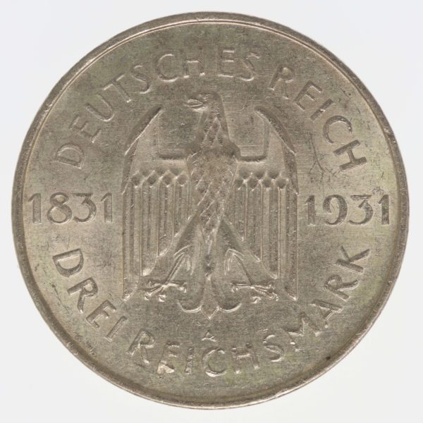 weimarer-republik-deutsche-silbermuenzen - Weimarer Republik 3 Reichsmark 1931