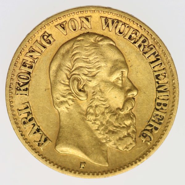 deutsches-kaiserreich-ab-1871 - Württemberg Karl 10 Mark 1872