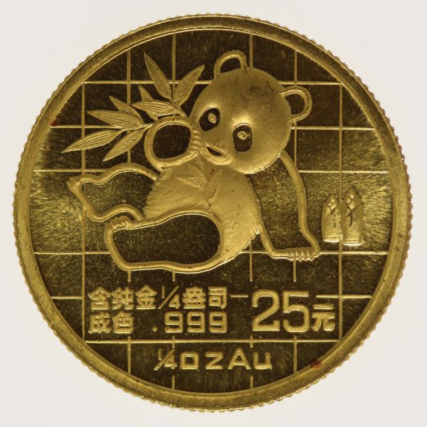 china - China Panda 25 Yuan 1989 1/4 Unze