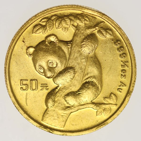 china - China Panda 50 Yuan 1996 1/2 Unze