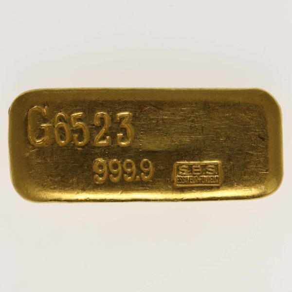 goldbarren - Goldbarren 500 Gramm Schweiz S.B.S. Societe de Banque Suisse