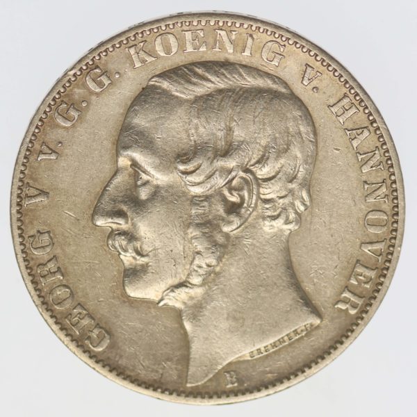 altdeutschland-deutsche-silbermuenzen - Hannover Georg V. Vereinstaler 1866