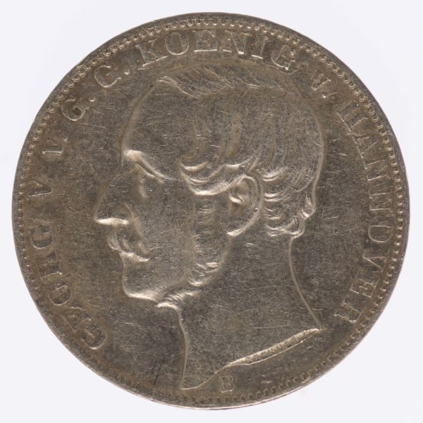 altdeutschland-deutsche-silbermuenzen - Hannover Georg V. Vereinstaler 1866