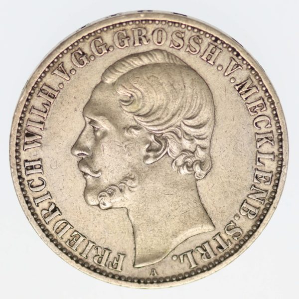 altdeutschland-deutsche-silbermuenzen - Mecklenburg Strelitz Friedrich Wilhelm Taler 1870 A