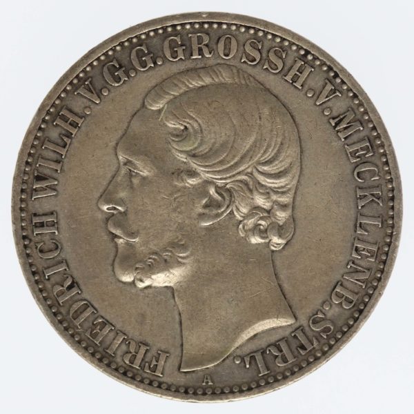 altdeutschland-deutsche-silbermuenzen - Mecklenburg Strelitz Friedrich Wilhelm Taler 1870 A