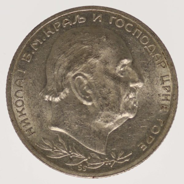 montenegro-silbermuenzen-uebriges-europa - Montenegro Nikolaus I. 1 Perper 1912