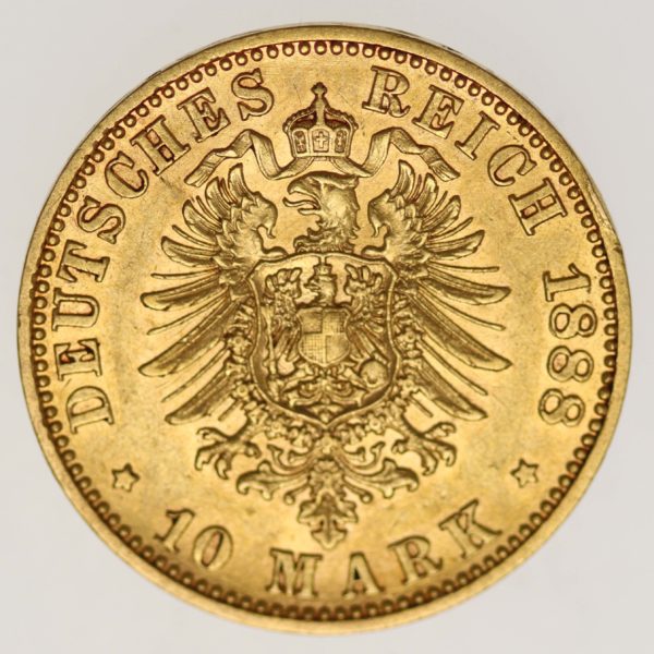 deutsches-kaiserreich-ab-1871 - Preussen Friedrich III. 10 Mark 1888