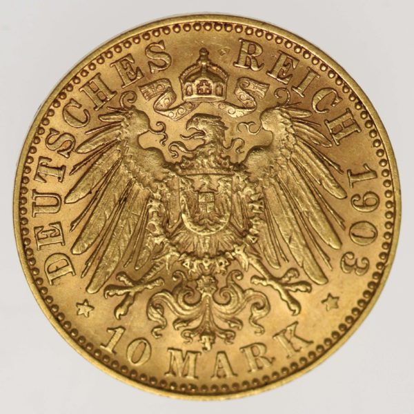 deutsches-kaiserreich-ab-1871 - Sachsen Georg 10 Mark 1903