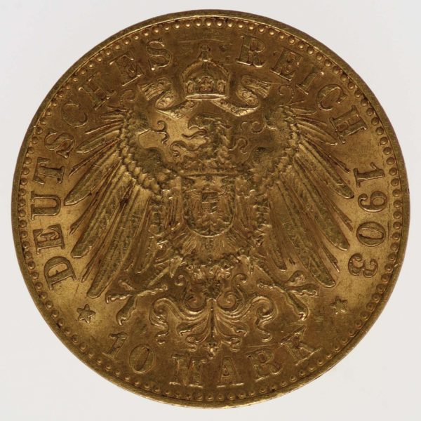 deutsches-kaiserreich-ab-1871 - Sachsen Georg 10 Mark 1903
