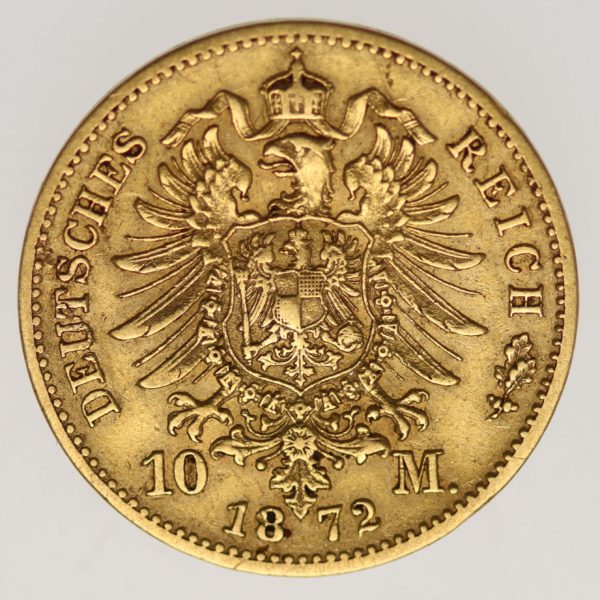 deutsches-kaiserreich-ab-1871 - Sachsen Johann 10 Mark 1872