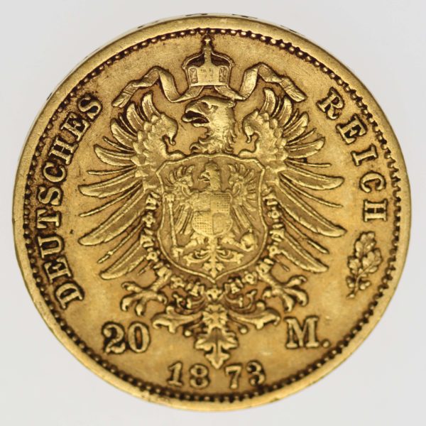 deutsches-kaiserreich-ab-1871 - Sachsen Johann 20 Mark 1873