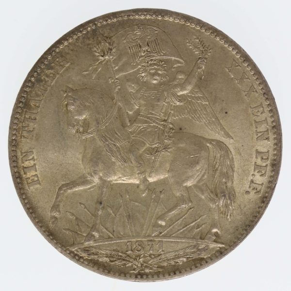 altdeutschland-deutsche-silbermuenzen - Sachsen Johann Vereinstaler 1871